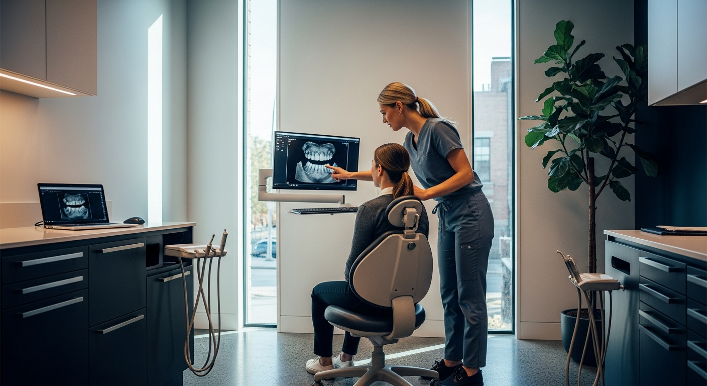 Enlighten Dental clinic interior — precision, calm, clinical excellence